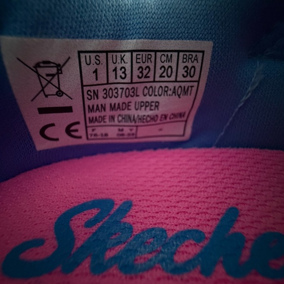 Skechers Kids' Light-Up Sneakers in Pink and Blue - Picture 4 of 4